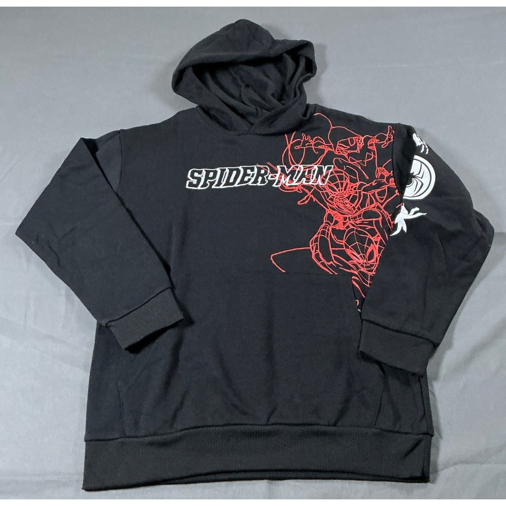 Marvel‎ Spider-Man Boys Black Graphic Hoodie Sweatshirt Size 10/12 MSQ023ABBWT